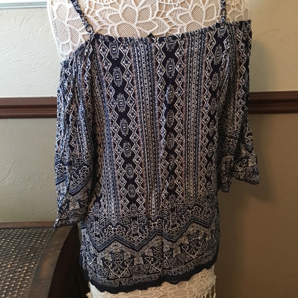 Blue AztecTop (#68) - Picture 5 of 6